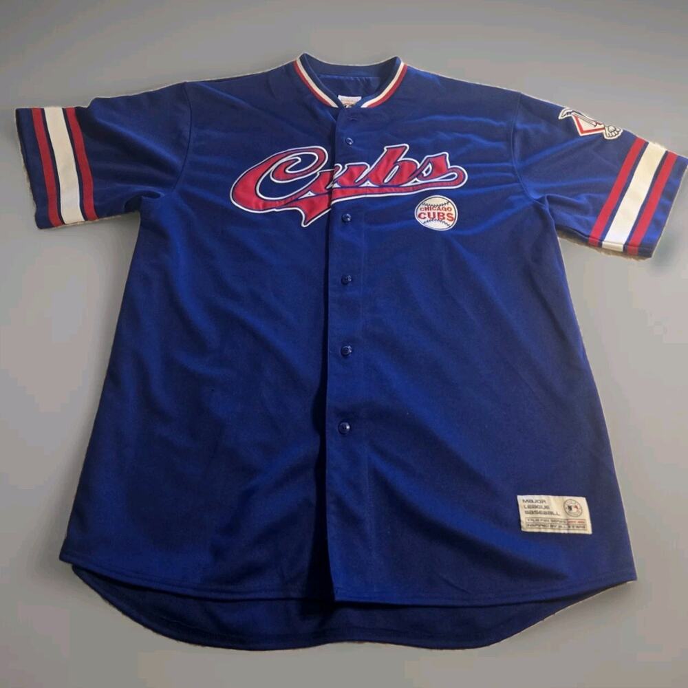 True Fan Chicago Cubs Alfonso Soriano Baseball Jersey MLB Embroidered Sz XL